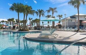 Outdoor pool, a heated pool - 10BR Coastal Style Dream Villa 23108 (Davenport)