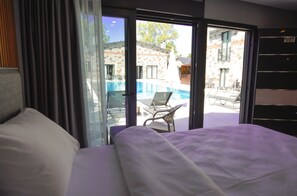 Double Room with Pool View - Agva Casa Rosa Bungalov Otel (Sile)