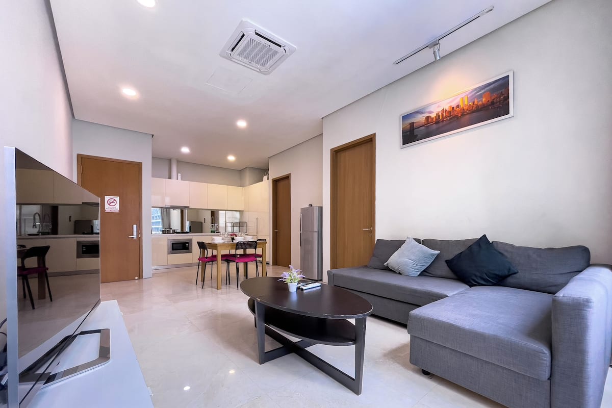 Appartement Sénior, vue ville | Bureau, espace de travail pour ordinateur portable
