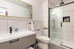 Shower, hair dryer