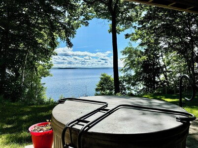 Waterfront Property with Hot Tub, Sauna & Stunning Views!