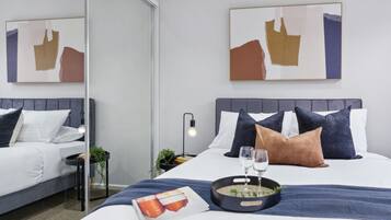 2 bedrooms, iron/ironing board, travel cot, WiFi
