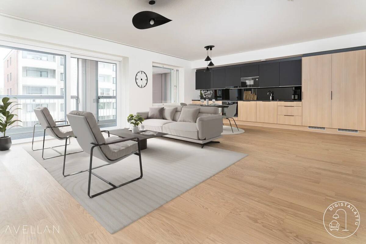 Exclusive Condo | Living room | 55-inch flat-screen TV with cable channels