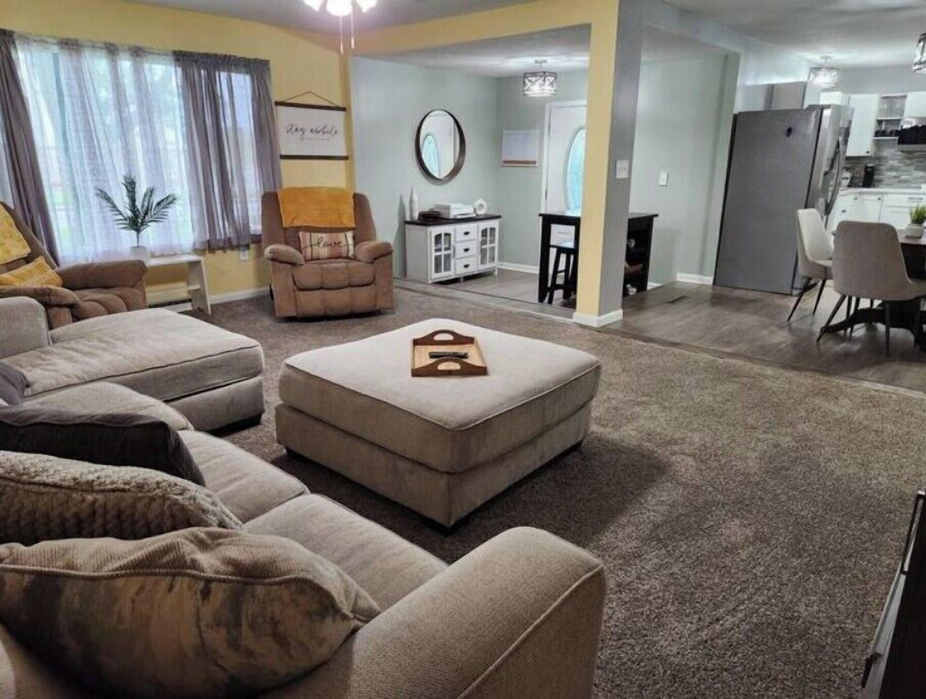 Smart TV, fireplace, printers