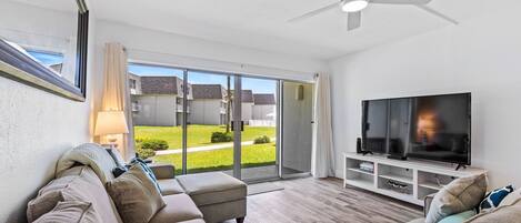 Smart TV, DVD player, books