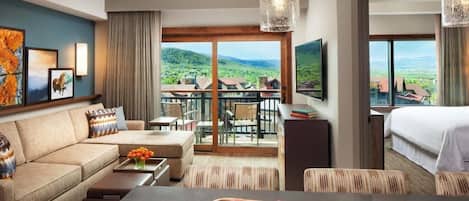 Smart TV, fireplace, foosball, table tennis