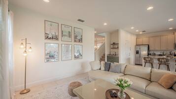 Smart TV, table football, ping pong, books