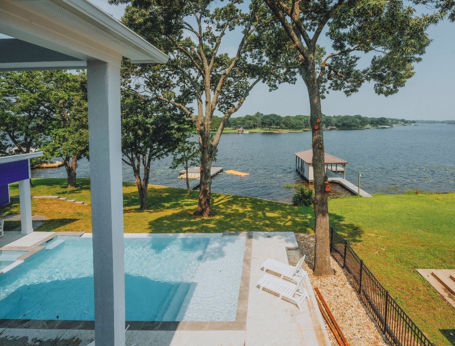 View from Skipper balcony, 1 of the 2 private balconies upstairs.