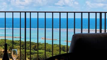 Vue sur la plage/lâocĂ©an