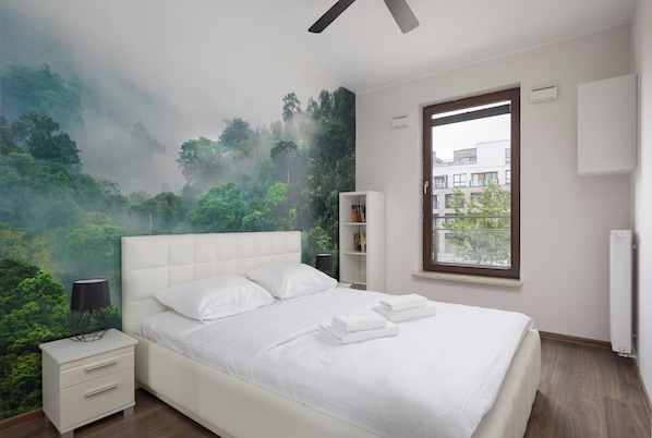 1 chambre, fer et planche à repasser, Wi-Fi, literie fournie