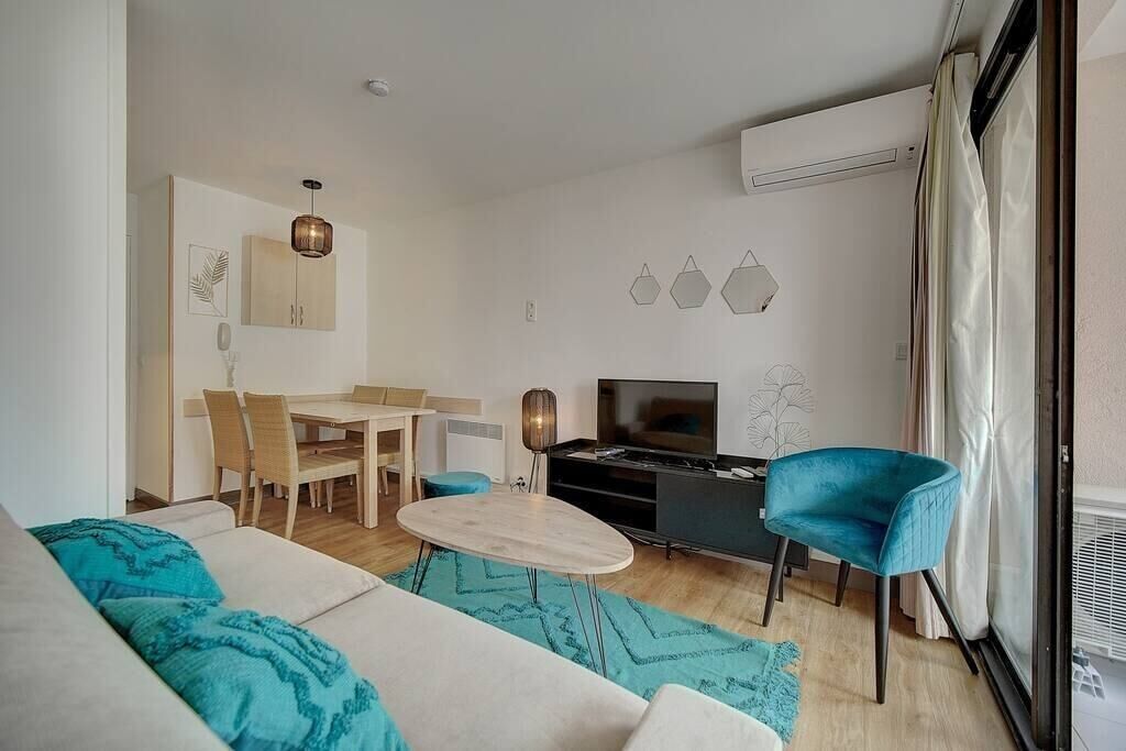 Upstays Appartement 28 M² Terrasse Piscine Parking - Le Cannet