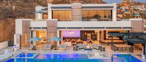 A heated pool