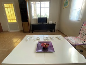 Apartment, 2 Bedrooms, Balcony, Garden View | Living room | Books - Charming Villa Halkidiki - Nea Kalikrateia - 2-bedroom Apartment (Nea Propontida)