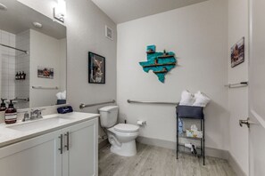 Eco-friendly toiletries, hair dryer