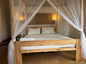 Desk, laptop workspace, iron/ironing board - Little Monkey Camp  (Kibale)