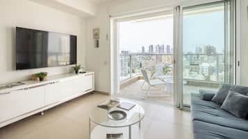 Apartment, Balcony, Beach View | Living area | TV