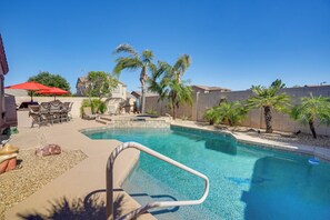 A heated pool