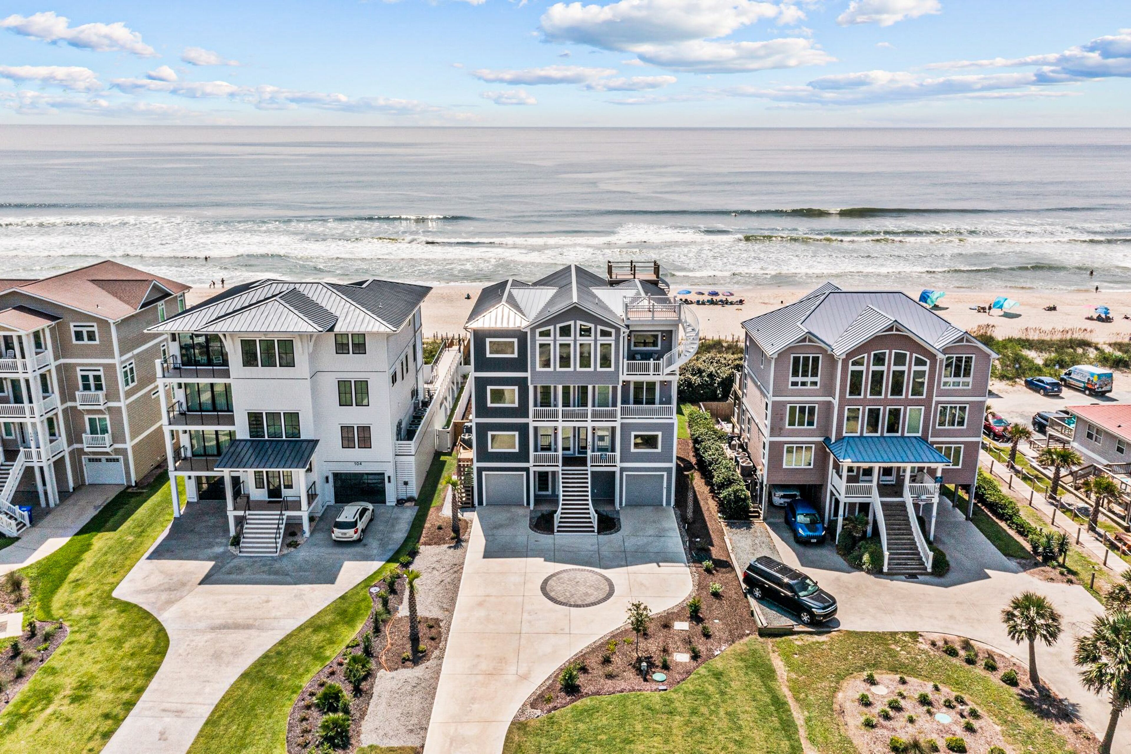 Brand-new oceanfront home with private pool, hot tub & four-story deck