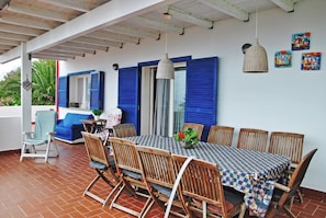 Outdoor dining - Villa Giulia Resort with private pool and stunning sea views (Provincia di Latina)