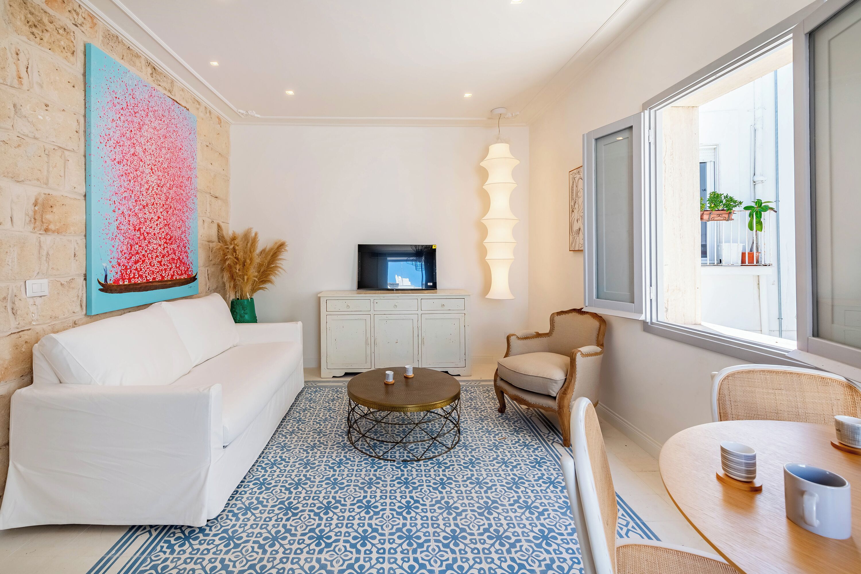 Family Apartment, Multiple Bedrooms (Dimora del Levante Monopoli) | Living area | Flat-screen TV