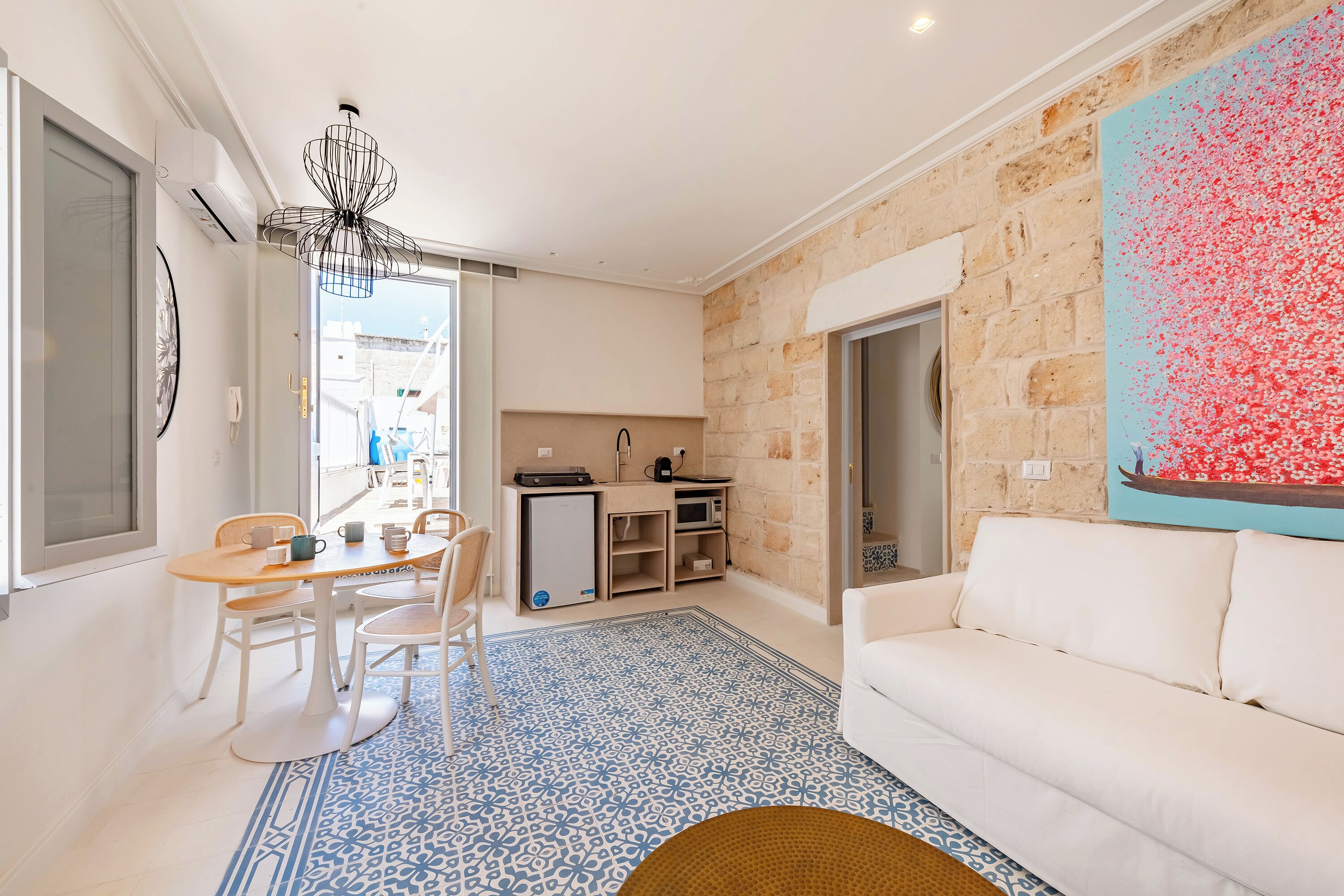 Family Apartment, Multiple Bedrooms (Dimora del Levante Monopoli) | Living area | Flat-screen TV
