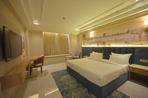 Deluxe Double Room, Garden View | Frette Italian sheets, premium bedding, down comforters - Orchid Heritage  (Mathura)