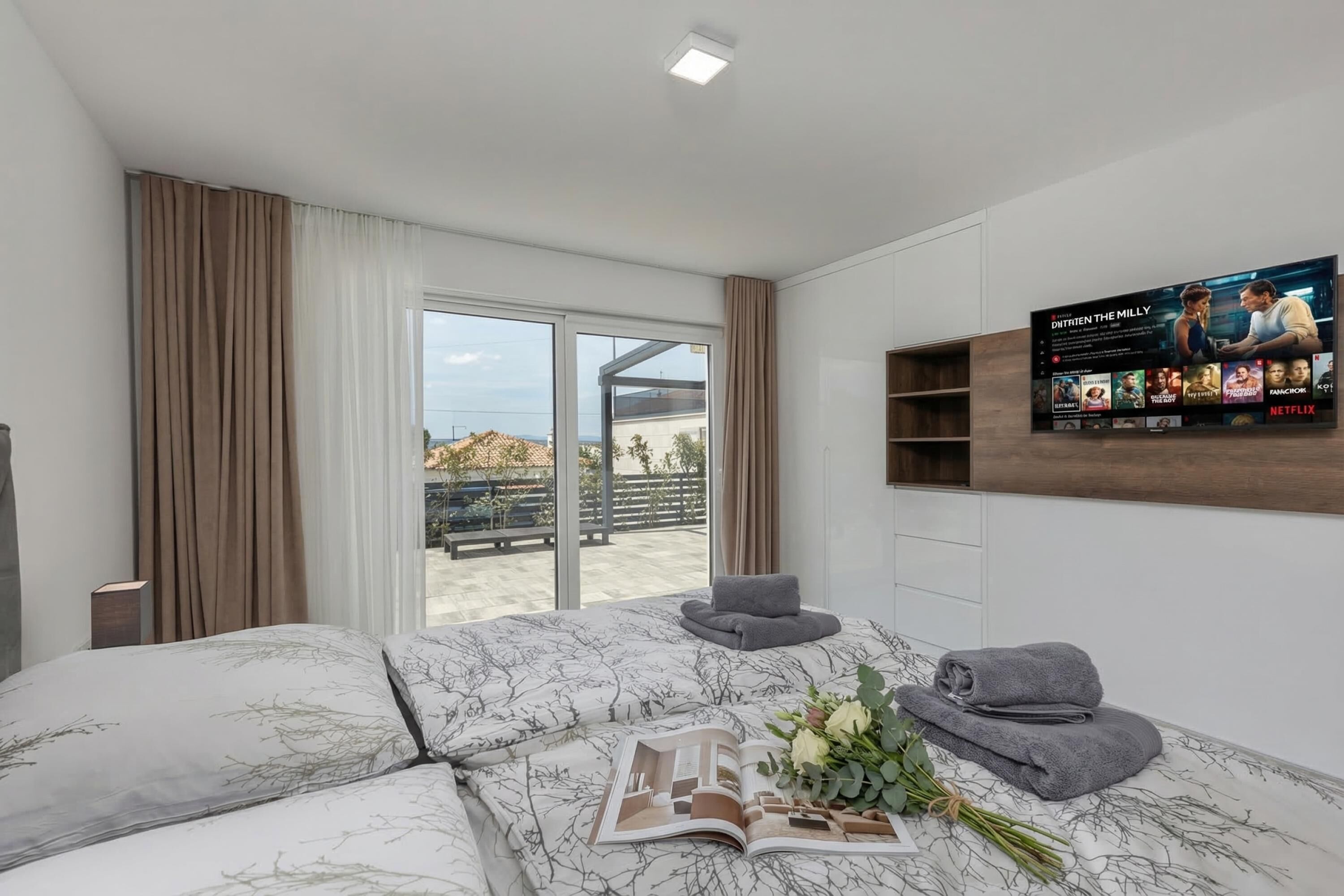 3 عدّة غرف نوم ومكواة/لوح كي وواي فاي مجانًا وملاءات أسرّة