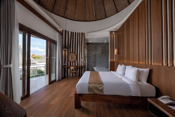 Villa, 3 Bedrooms, Pool View | Wi-fi percuma, cadar katil