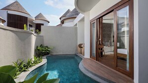 Villa, 2 soverom, bassengutsikt | Hageutsikt