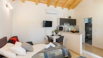 Estúdio (Apartments Roza - Studio Apartment 1) | Sala de estar | TV de tela plana 32 polegadas com canais a cabo