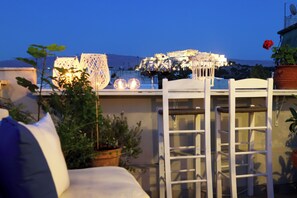 Panoramic-Apartment, Stadtblick | Blick vom Balkon