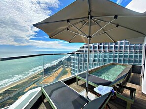 Panoramic Penthouse, 2 Bedrooms, Private Pool, Bay View | Balcony view - Apec Mandala Mui Ne (Phan Thiet)