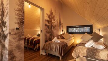 Chalet superior, vista al jardín, en el área del jardín | 2 habitaciones y sábanas de algodón egipcio