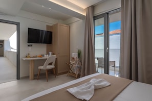 Standard-Doppelzimmer | Hochwertige Bettwaren, Betten mit Memory-Foam-Matratzen