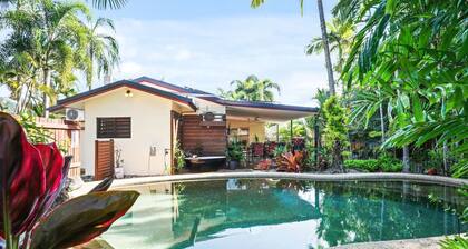 Relax at Sudbury Shores Beach House- Tropical Kewarra Beach Retreat | Lagoon Pool + Outdoor Bath