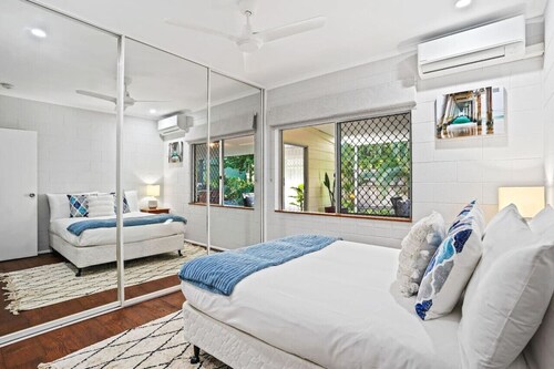 Relax at Sudbury Shores Beach House- Tropical Kewarra Beach Retreat | Lagoon Pool + Outdoor Bath