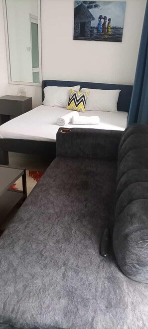 1 chambre, fer et planche à repasser, Wi-Fi gratuit, draps fournis