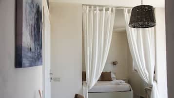 1 chambre, draps italiens Frette, literie de qualité supérieure