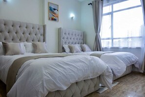 行政公寓, 阳台, 城市景观 | 2 多间卧室、免费 WiFi