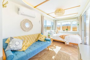 Desk, iron/ironing board, travel cot, free WiFi