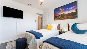 Desk, iron/ironing board, travel crib, free WiFi