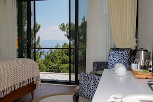 Minibar, caja de seguridad en la habitación y escritorio 