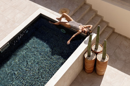 Garden Suite with Pool | 1 bedroom, in-room safe, soundproofing, iron/ironing board. White City Limassol