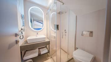 Exclusive Room, 1 Queen Bed, Balcony, Sea View | Bathroom | Shower, designer toiletries, hair dryer, slippers
