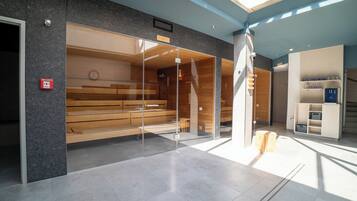Sauna, hot tub, steam room, body treatments, hot stone massages