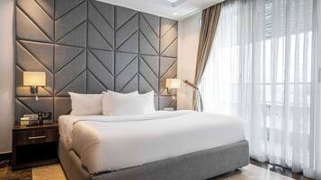 1 bedroom, premium bedding, individually decorated