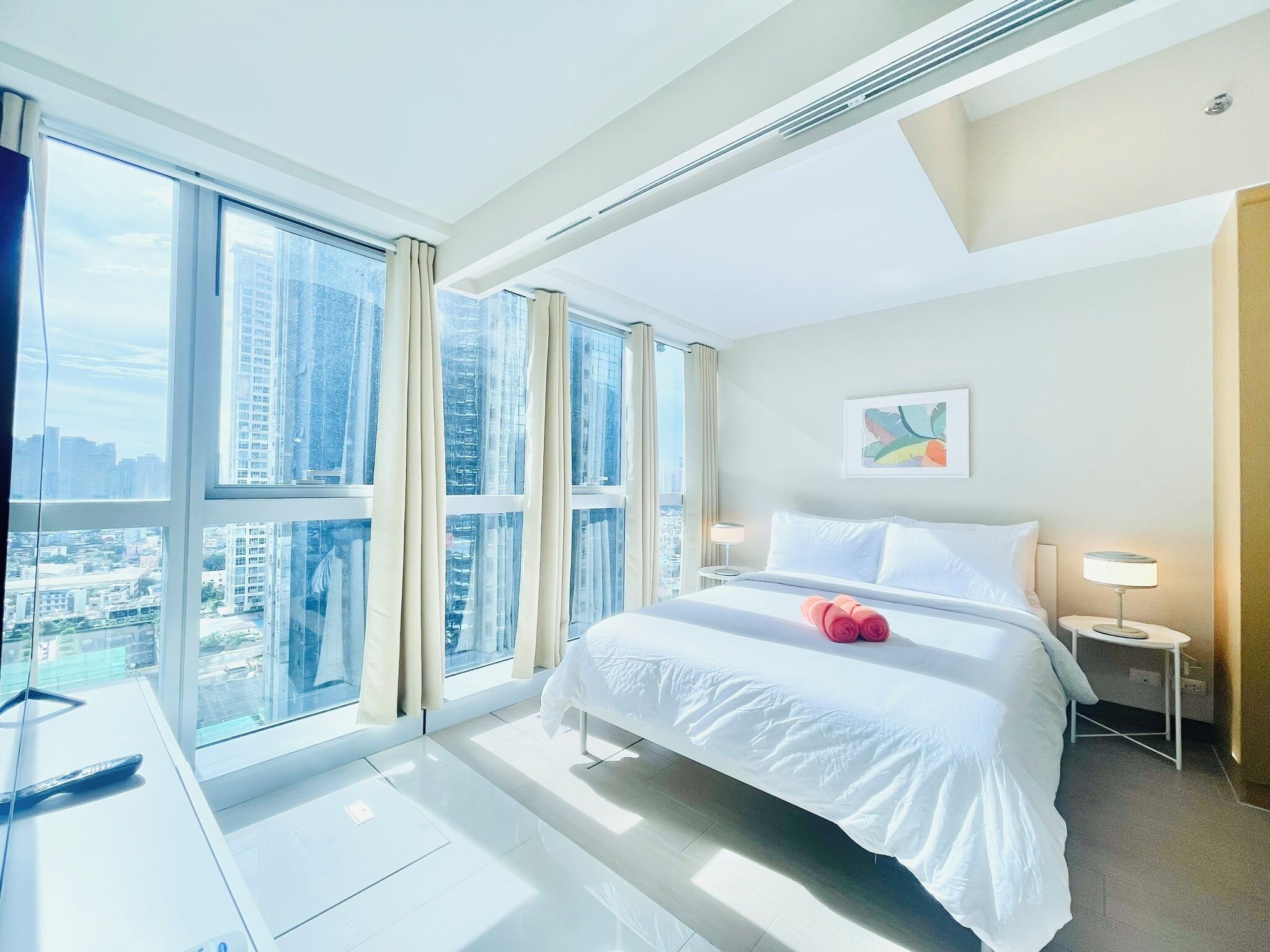 Individually decorated, individually furnished, blackout drapes