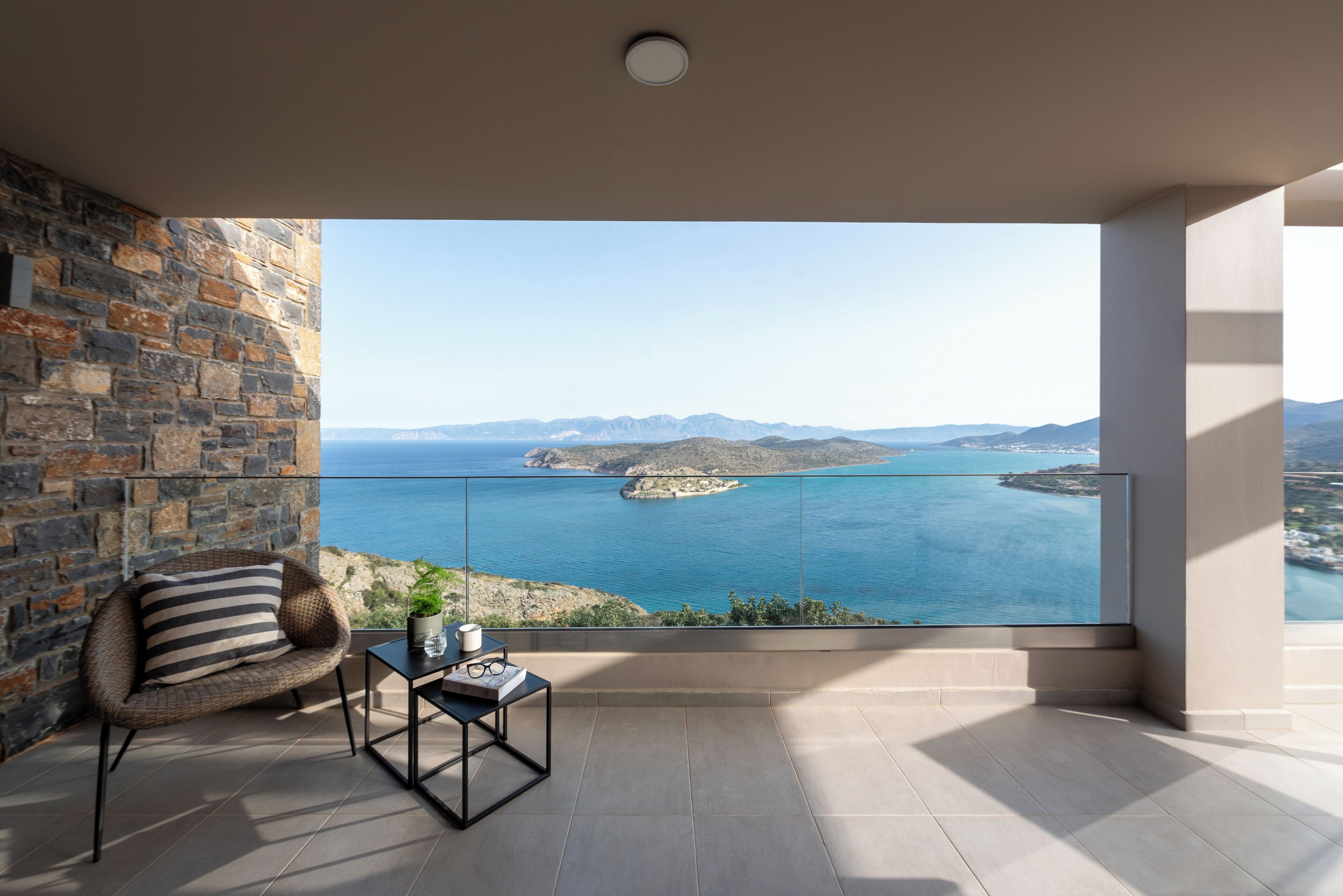 Design Villa I with Sea view, Poolside | Teras/patio