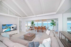 Smart TV, offices, printers - Envision: Renovated Beach Villa w/ Private Pool, Jacuzzi, & Backyard Snorkeling (Grand Cayman)
