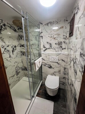 Exclusive-talo, kaupunkinäköala | Kylpyhuone | Hiustenkuivaaja, pyyhkeet